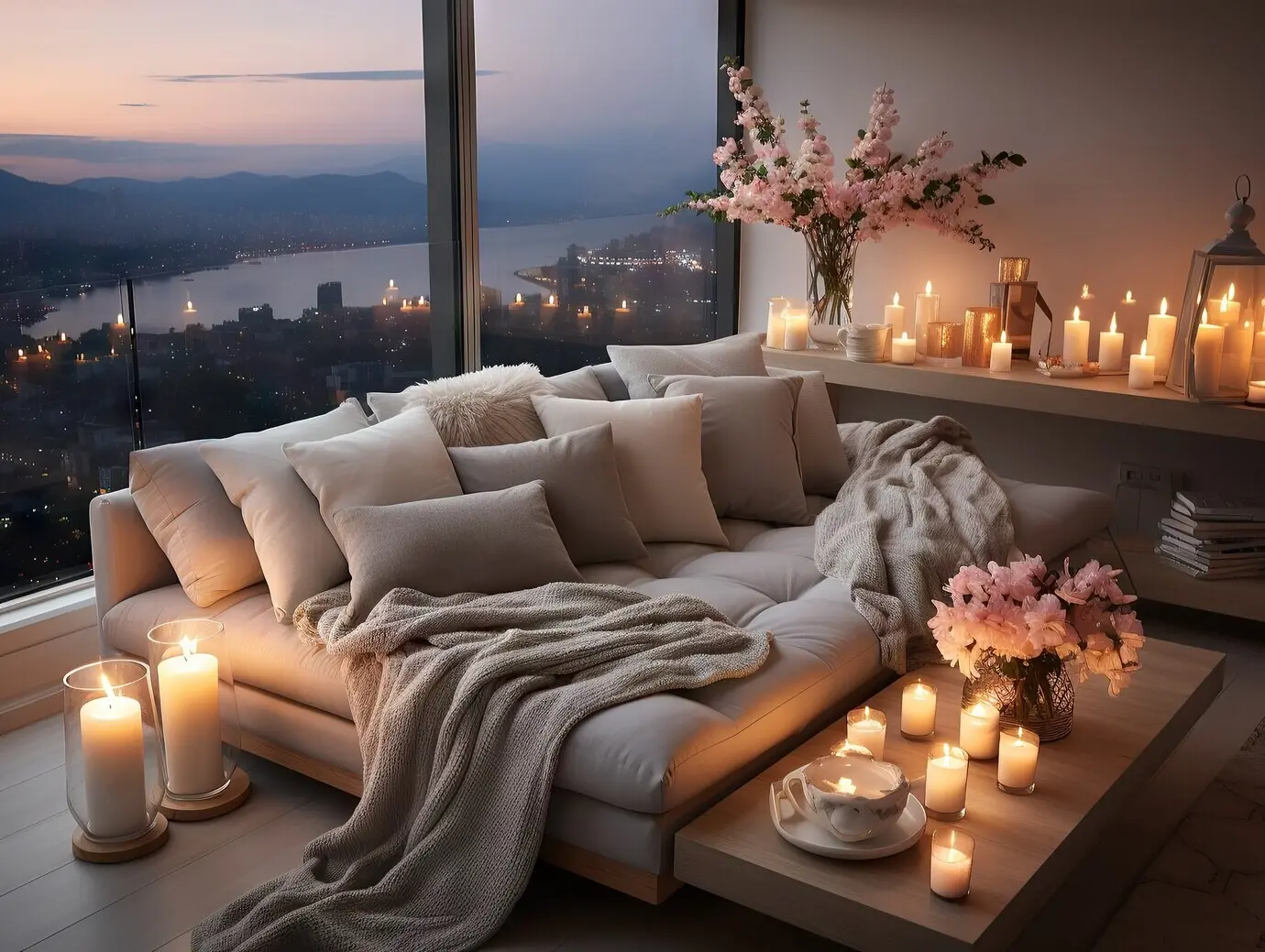 Gemütliche und lebhafte Wohnraumgestaltung